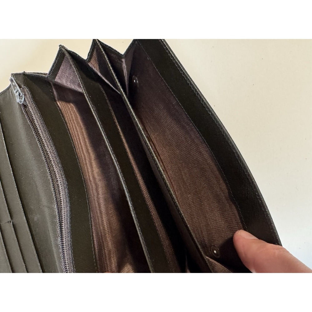 Prada Nylon Black Wallet Made In Italy Authentic 7.25"x 4.5" - Picture 9 of 16